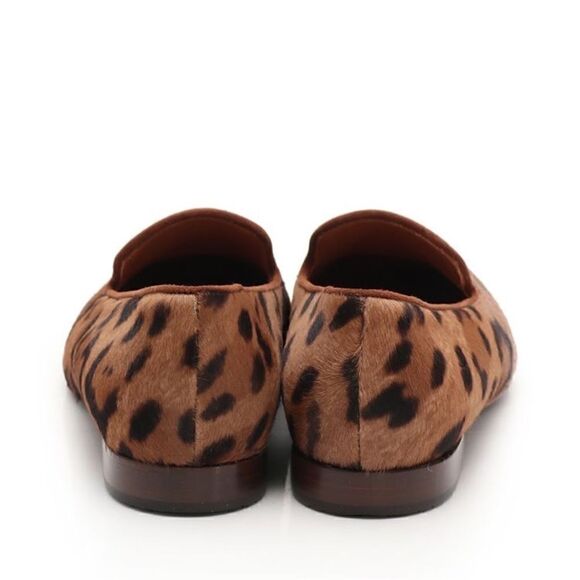 Ralph Lauren Collection Quintessa II Italian Hair-Calf Leopard Smoking Slipper - Picture 5 of 16
